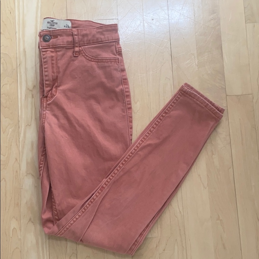 Salmon Hollister Skinny Jeans
